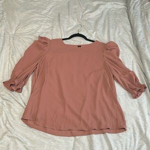 Women’s Flounce Blouse Rose Gold XL